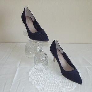Charles David Navy Blue Pattie Pumps